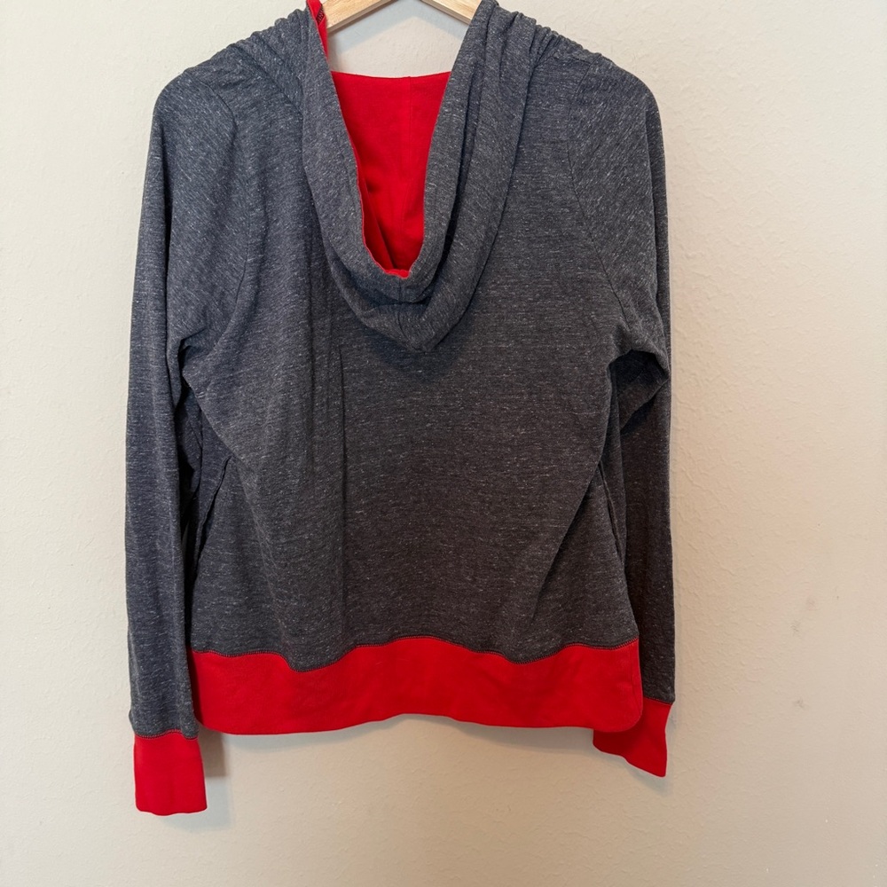 St. Louis Cardinals G-III Heathered Charcoal Tri-Blend Hoodie Cardigan Women’s M - Picture 2 of 8